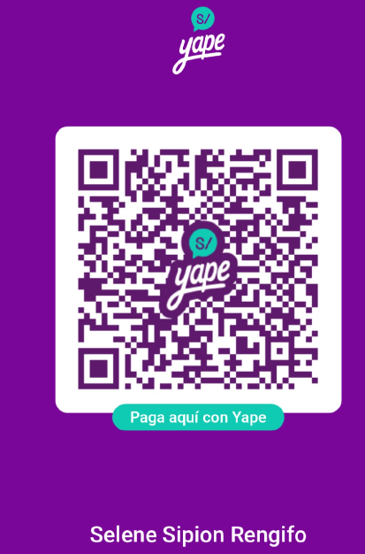 Código QR de Yape de Selene